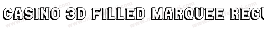 Casino 3D Filled Marquee Regular字体转换